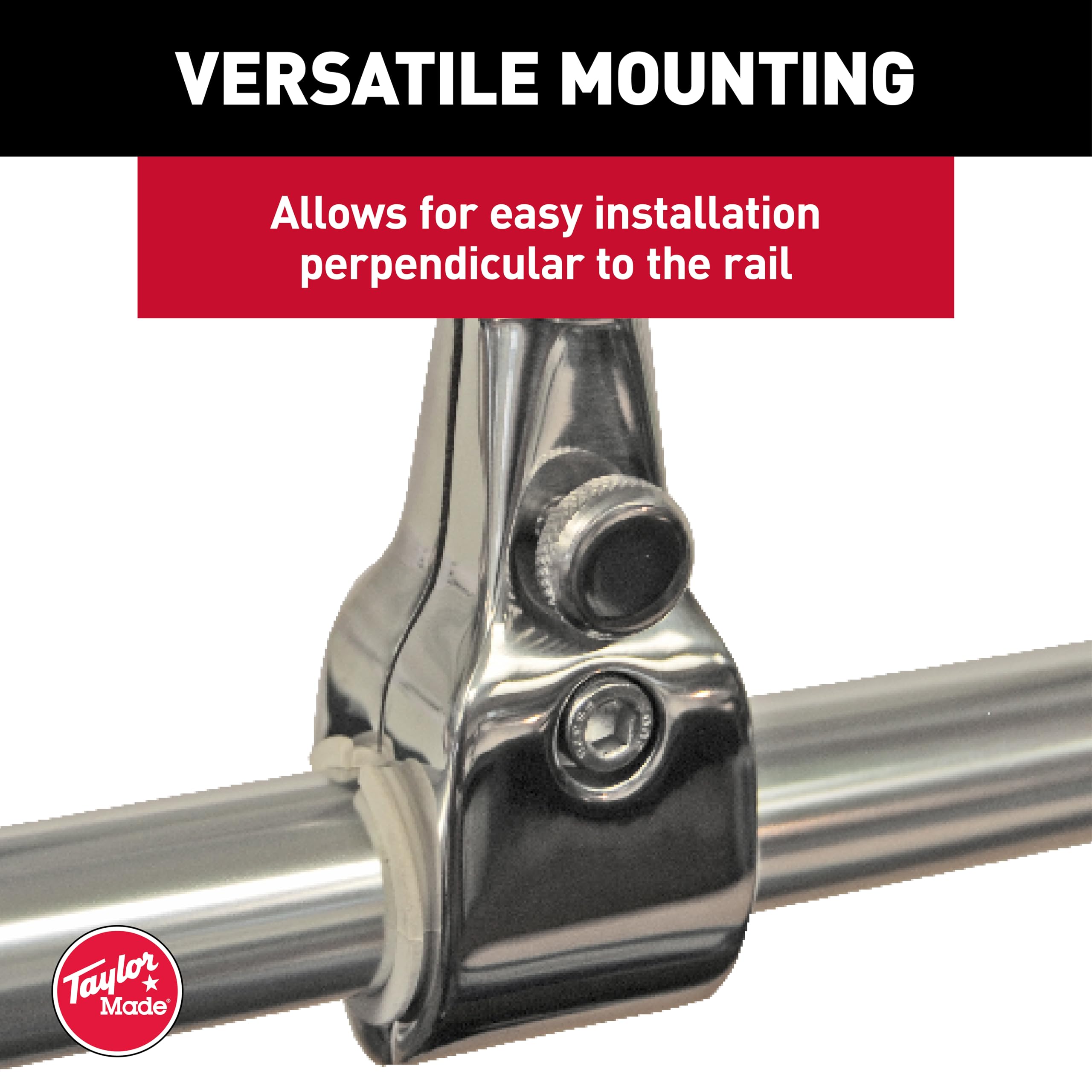 Taylor Made Products Flag Pole Sockets, Rail Mount, Stainless Steel - Image 6