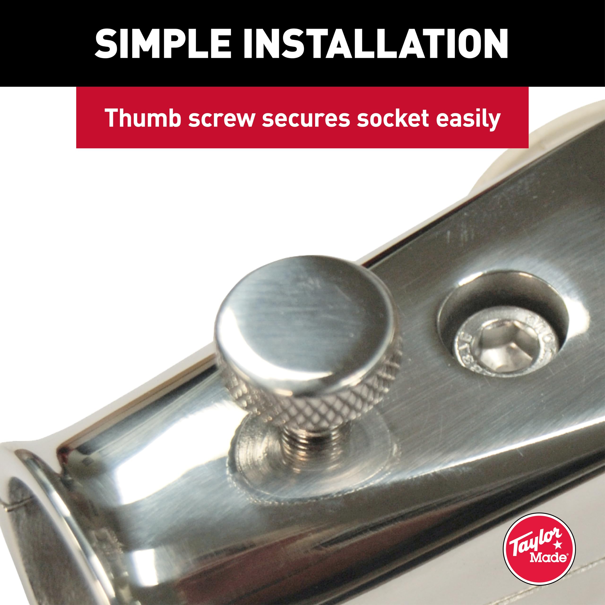 Taylor Made Products Flag Pole Sockets, Rail Mount, Stainless Steel - Image 7